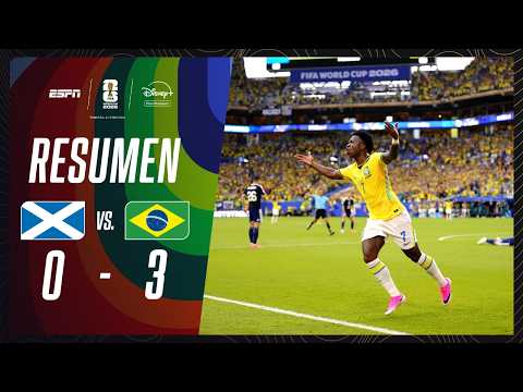 Resumen Escocia vs Brasil