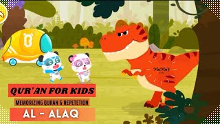 Download lagu Surah Al Alaq ☆ Memorizing Quran Al Alaq 7x Repetition | Dinosaur Rescue Babybus Game Animation | mp3