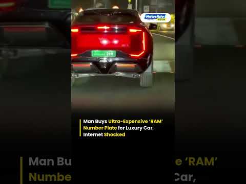 Man Buys Ultra Expensive ‘RAM’ Number Plate for Luxury Car, Internet Shocked