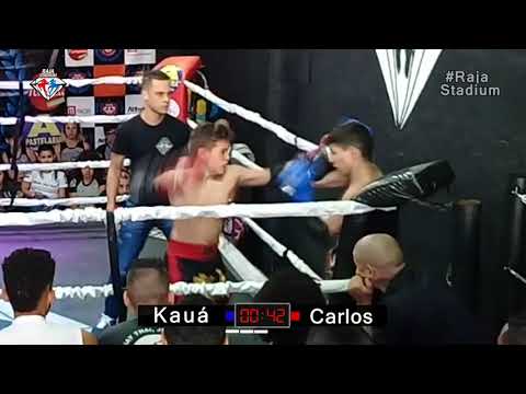 KAUÃ CARNEIRO (DEMOLIDORES) vs. CARLOS DUMBO (HAKA MUAY THAI) 55 KG - RAJA 34