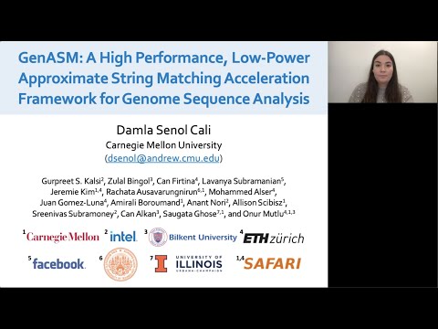 GenASM: Accelerating Approximate String Matching in Genomics (MICRO'20 Full Talk, Damla Senol Cali)