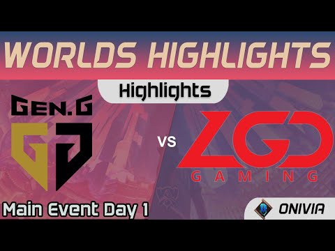 GEN vs LGD Highlights Day 1 Worlds 2020 Main Event Gen G vs LGD Gaming by Onivia