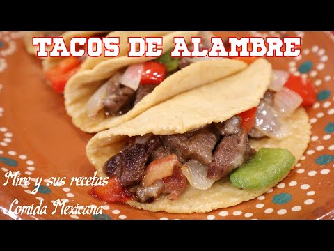 Deliciosos Tacos de Alambre de Res Receta Fácil y Rápida