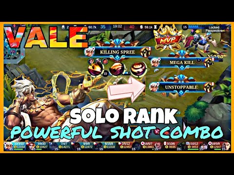 VALE POWERFUL SHOT COMBO_BEST MAGE SOLO RANK || ARNITZ GAMING