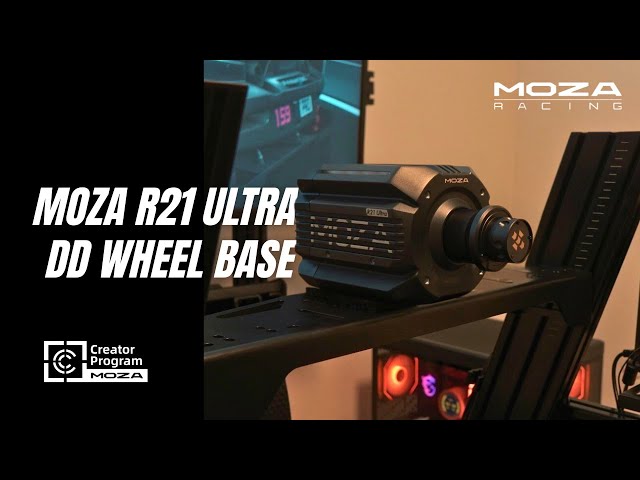 Base Direct Drive Moza R21 Ultra 21Nm RGB Alumínio Preto video