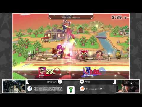 GUMS 11 Singles (Winner's Bracket) - Sin Scot! (Luigi) vs Kero (Greninja)