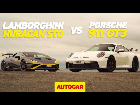 New Lamborghini Huracan STO v Porsche 911 GT3 | Track battle | Autocar