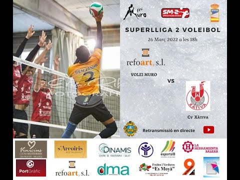 Transmisión en Directo 📺🔴 Reforart, s.l. CV MURO vs CV XÀTIVA  // SM-2 🏐 // 21-22//