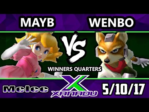 S@X 201 - Mayb (Peach) Vs. Wenbo (Fox) Smash Melee Winners Quarters - SSBM