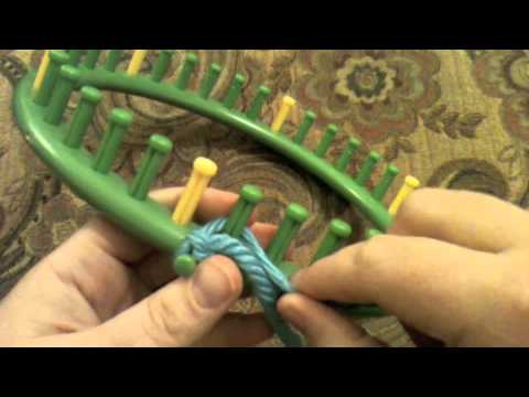 How to Drawstring Cast on a round loom Loom Knit