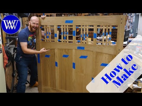 How to Build A mission Style Bed Part 5