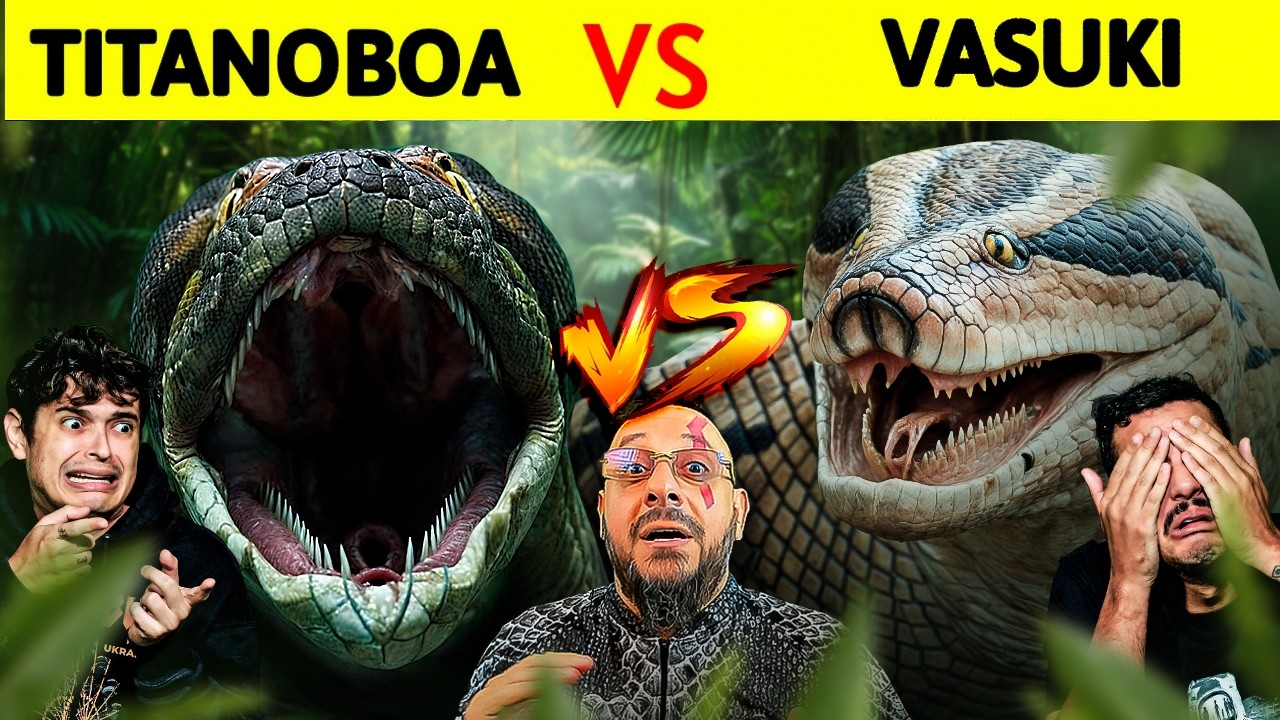 TITANOBOA x VASUKI - QUEM VENCERIA?? As MAIORES COBRAS do Mundo!! ft @biologohenriqueoficial