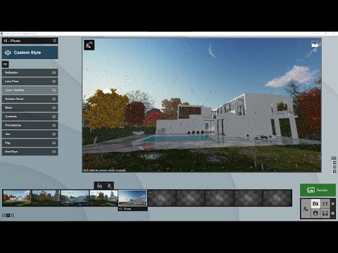 LUMION PRO Videocourse - 17 - Illumination and Shadows, Fog, Atmosphere, Precipitations, Rain, Snow