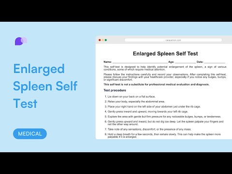 Enlarged Spleen Self Test