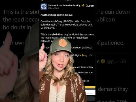Update! The Constitution Carry Vote Has Been… Rescheduled?!? #2ndamendment #shortsfeed #shorts Thumbnail