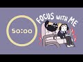 Airplane Brown Noise Pomodoro Timer 2x50min For ADHD Focus Body Doubling