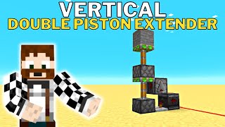 Vertical Double Piston Extender Minecraft 1.18 Tutorial