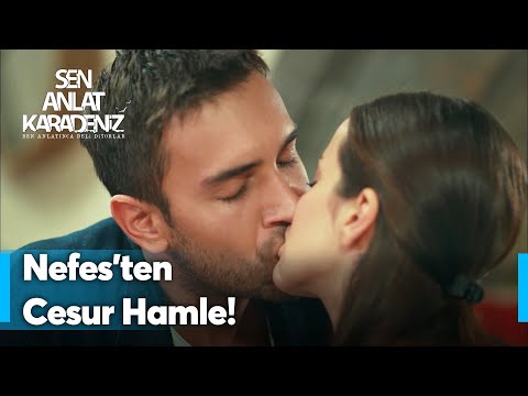 Nefes'ten, Tahir'i yakan öpücük! | Sen Anlat Karadeniz Yeniden...
