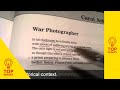 Complete ANALYSIS of War Photographer by Carol Ann Duffy