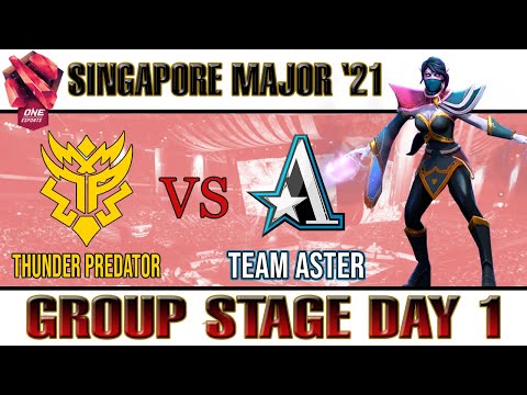 THUNDER PREDATOR VS ASTER - GROUP STAGE - SINGAPORE MAJOR DAY 3 DOTA 2 HIGHLIGHTS