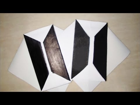 How To Fold BTS Logo Bookmark | DIY  Bookmark | Easy Craft Ideas