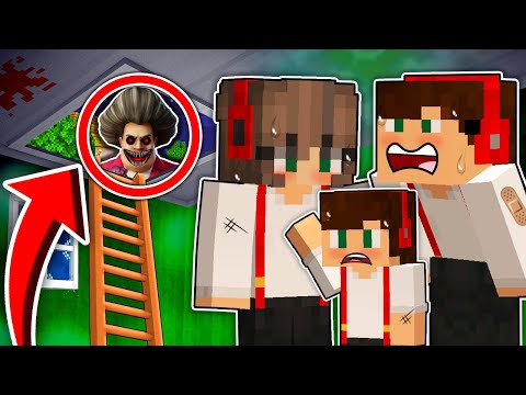 CHOWAMY SIĘ W TAJNYM BUNKRZE PRZED STRASZNĄ NAUCZYCIELKĄ W MINECRAFT?! GPLAY & LUMI