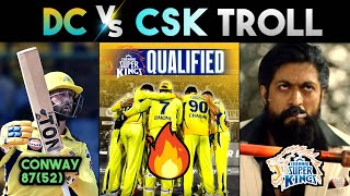 DC vs CSK IPL TROLLS 2023 | MS DHONI CONWAY RUTURAJ GAIKWAD WARNER | CRICKET TROLLS TELUGU