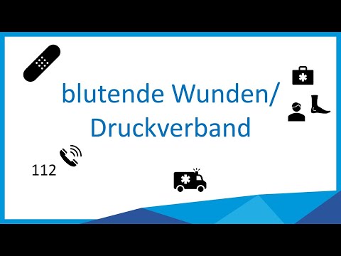 Erste Hilfe: Blutende Wunden, Druckverband anlegen