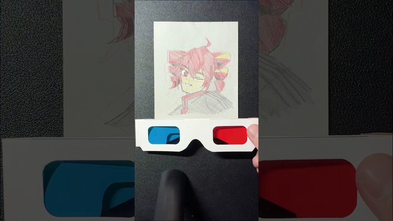 【ブレインロット×ダダダダダル】3dメガネアート🎨重音テト描いてみた✒️#ブレインロット #重音テト #ダダダダダル #art #drawing #howtodraw #3dart