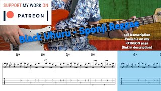 Black Uhuru - Sponji Reggae (Bass cover with tabs)