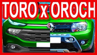 *COMPARATIVO* Fiat Toro Freedom 1.8 AT6 vs Renault Oroch Dynamique Outsider 2.0 MT6 #FiatToro #Oroch