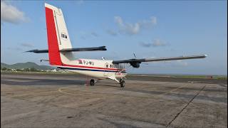 SABA Departure | Short Runway | Tiny Airplane | SXM Landing