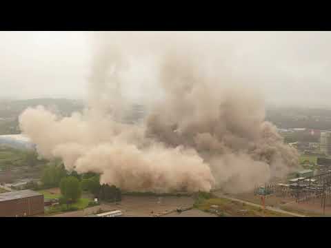 Explosive end for Rugely cooling towers