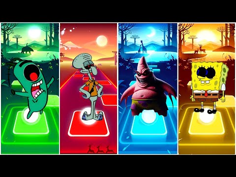 PLANKTON EXE VS SQUIDWARD EXE VS PATRICK STAR EXE SPONGEBOB EXE - TILES HOP