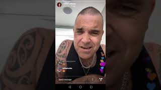 Instagram live with Robbie Williams &quot;Everything Changes&quot;