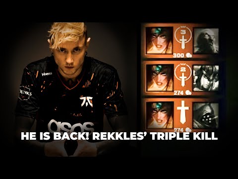He is Back!! Rekkles Sivir Triple Kill | FNC Rekkles