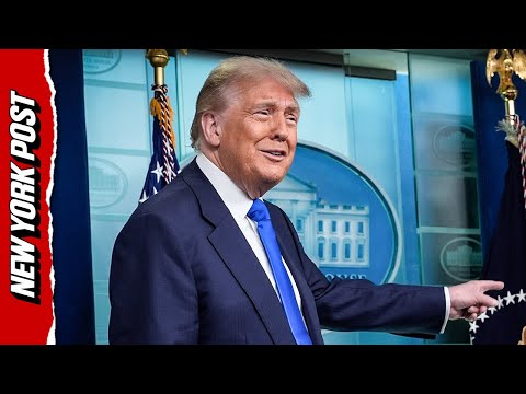 Trump's face lights up as man shouts 'TRUMP 2028!' in press briefing: 'Who's that guy?! I like him!'