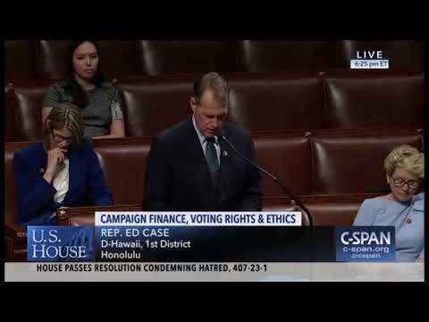 Congressman Ed Case Introduces H.R. 1 Amendment