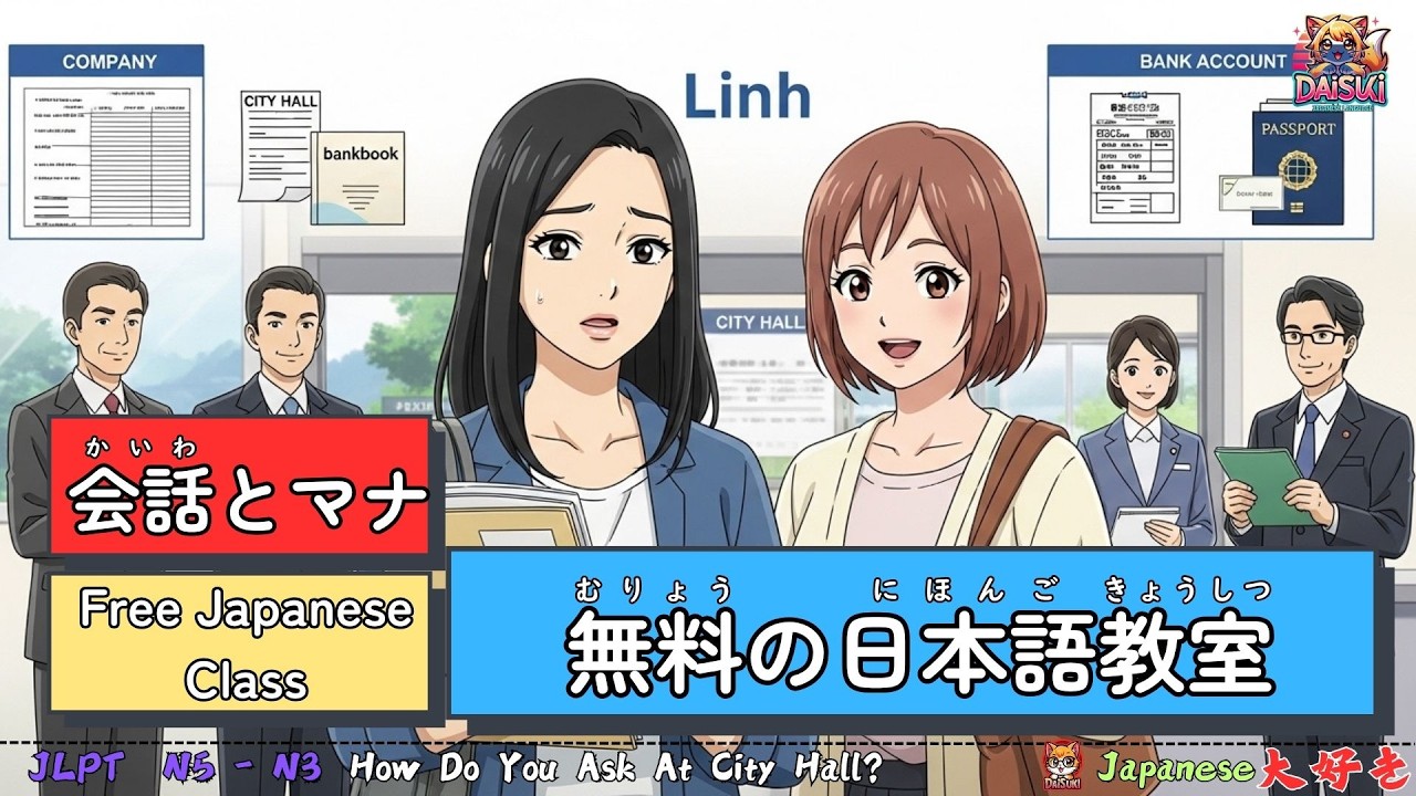 市役所の無料日本語教室ってどんな感じ？Registration Conversation