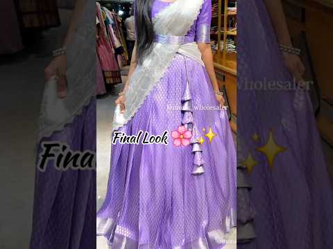 Best HalfSaree for Wedding #halfsaree #halfsareedesign #IndianWedding #Meeshohaul #Meeshosaree #ajio