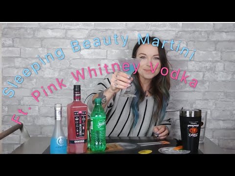 Sleeping Beauty Martini ft Pink Whitney Vodka