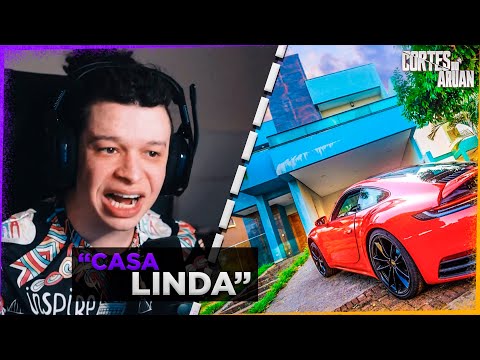 ARUAN REAGE A VISITEI A NOVA CASA DO MEU CAMERA MEN ele ficou rico (RENATO GARCIA) - Cortes do Aruan