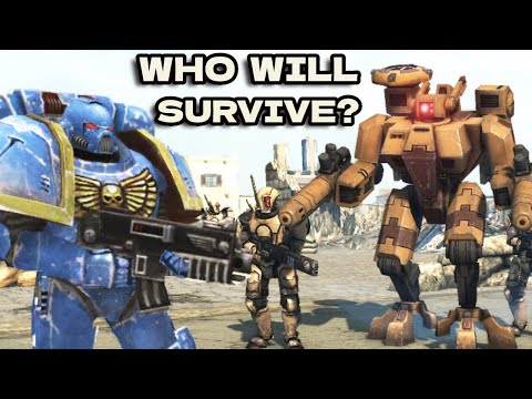 50 Ultramarines vs 1000 Fire Warriors of Tau [WARHAMMER 40,000]