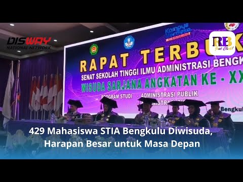 Selamat! 429 Mahasiswa STIA Bengkulu Diwisuda