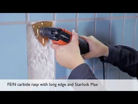 FEIN carbide rasp with long edge and Starlock Max