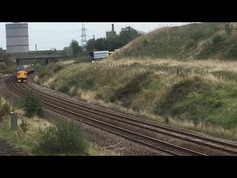 Class 37’s (37025) & (37099) approach Whitehouse