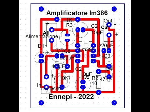 Amplificatore audio con Lm386