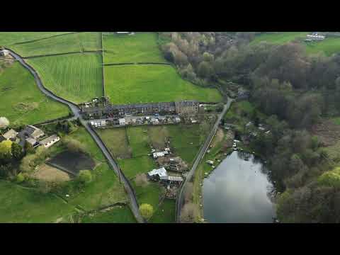5 minutes of relaxation, flight around Luddendenfoot, West Yorkshire UK