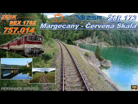 Cabview ► Margecany - Červená Skala / ŽSR 173 / 757.014 / REX 1782 ► Najkrajšia trať na Slovensku?🌿