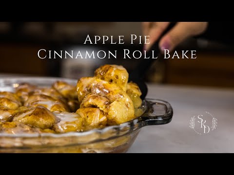 2 Ingredient EASY Apple Cinnamon Roll Bake